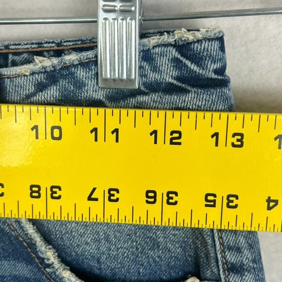 ZARA Collection Kids Girls Size 11-12 Medium Wash Wide Leg Jeans 5 Pocket Design - Picture 5 of 7